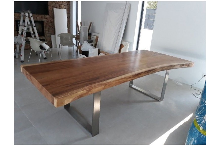 Ajustar el tamaño de una mesa para comedor de madera de Suar